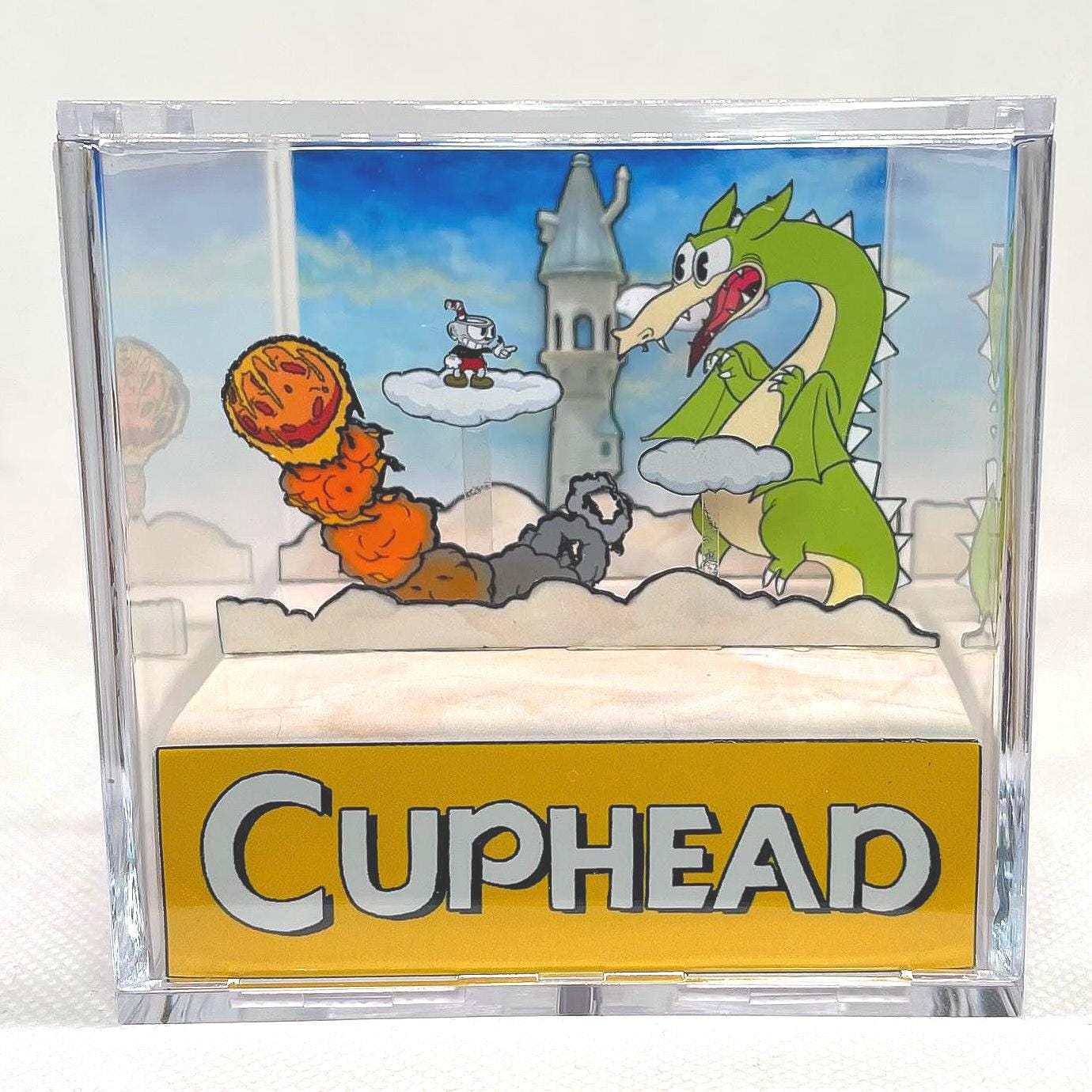 3D Cube Diorama Cuphead - Cute Gift for Platform Lovers :) - Etsy