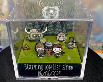 Custom Dont Starve Together 3D Cube - Personalized Couples Gifts - Anniversary Gift - Gift for Him Her - Gift for Gamer - personalized gift