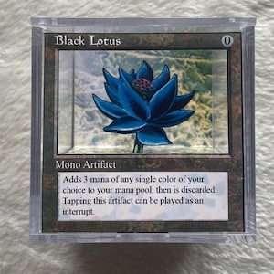 Black Lotus - Magic the Gathering - Diorama cubo 3D - Diorama cubo Shadow Box