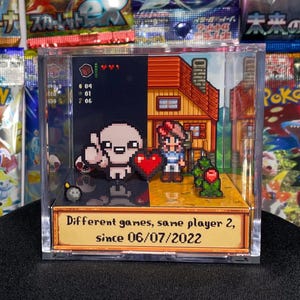 Custom Stardew Valley 3D Cube + Another game Personalized Gifts - Couples Anniversary - Gift for Him Her - Different games, same player 2