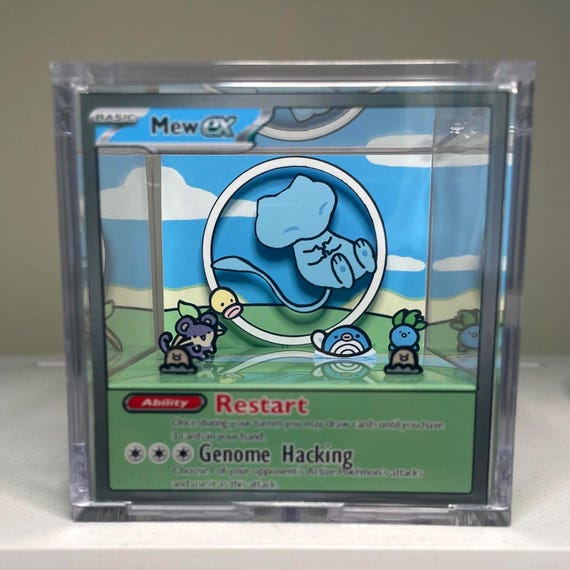 Bubble Mew - Pokemon 3D Cube Diorama - Shadow Box Diorama Cube - Card  Transformed Into a Cube - Etsy