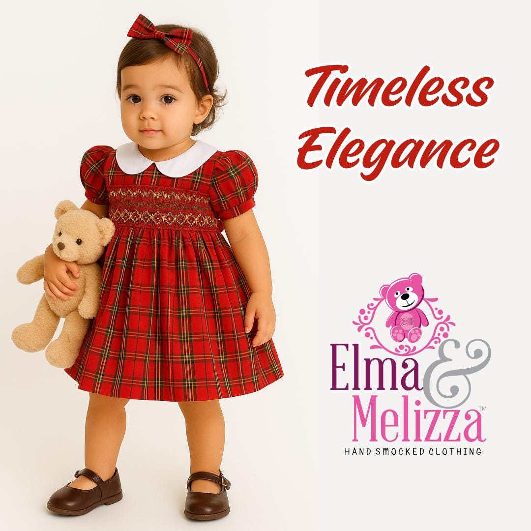 Check Baby Dress - Etsy