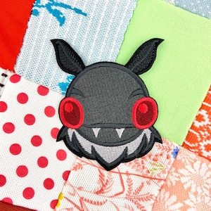 Mothman Patch - West Virginia Cryptid - Embroidered Patches