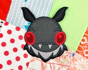 Mothman Patch - West Virginia Cryptid - Embroidered Patches