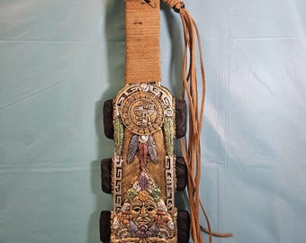 Short Gold Macuahuitl Replica.