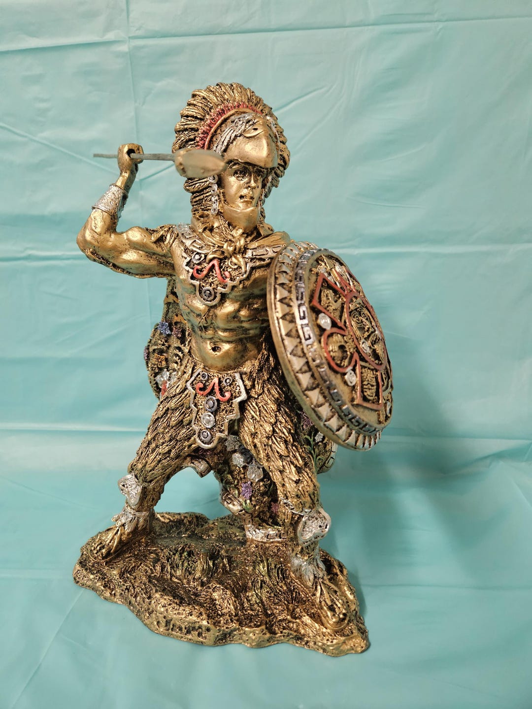 Large Aztec Eagle Warrior With Spear - Etsy