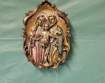 Small Holy Family Wall Plaque