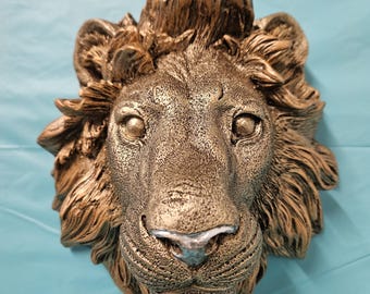 Impressive Lion Face Sculpture/Wall Art