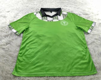 ナイジェリア シャツ、ヴィンテージ ナイジェリア シャツ、ナイジェリア Tシャツ、1994 ホーム ジャージ、ナイジェリア サッカー ジャージ、ナイジェリア Tシャツ、フットボール シャツ