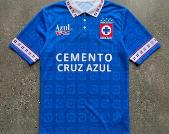 Cruz Azul shirt, Vintage Cruz Azul shirt, Cruz Azul t-shirt, 1995 1996 home retro Shirt, Cruz Azul soccer Shirt, Cruz Azul retro t-shirt