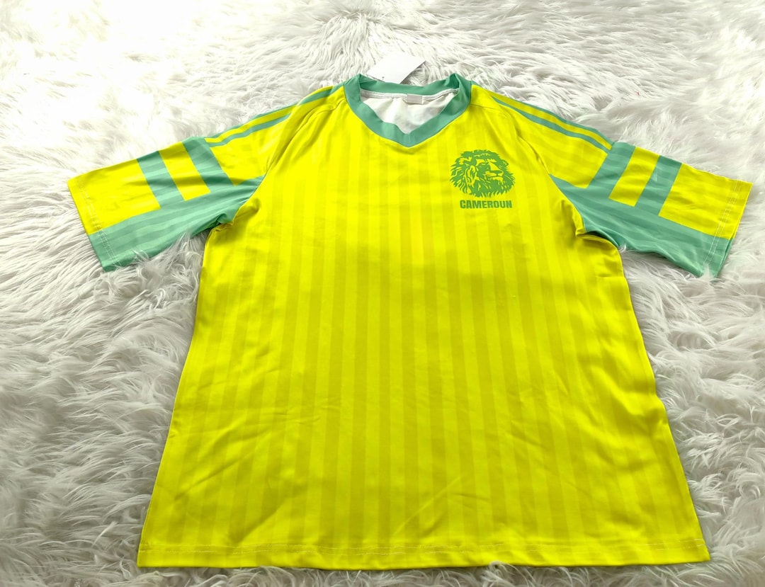 Cameroon Shirt, Vintage Shirt, Cameroon Jersey, 1990 Away Jersey
