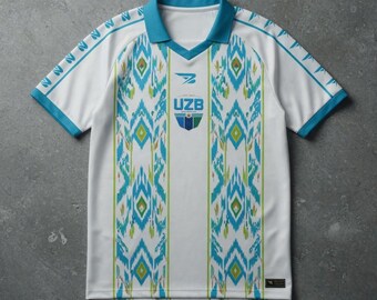 Uzbekistan Exclusive Soccer Jersey Sublimation Football Shirt BOLIERI design Copyrighted Design Independent Brand