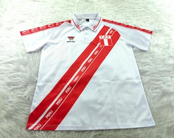 Peru jersey, Vintage Peru jersey, Peru 2000 home football Shirt, Peru t-shirt, Peru football shirt