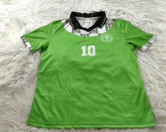 ナイジェリア シャツ、ヴィンテージ ナイジェリア シャツ、ナイジェリア T シャツ、1994 ホーム ジャージ、ナイジェリア サッカー ジャージ、ナイジェリア T シャツ、オコチャ フットボール シャツ