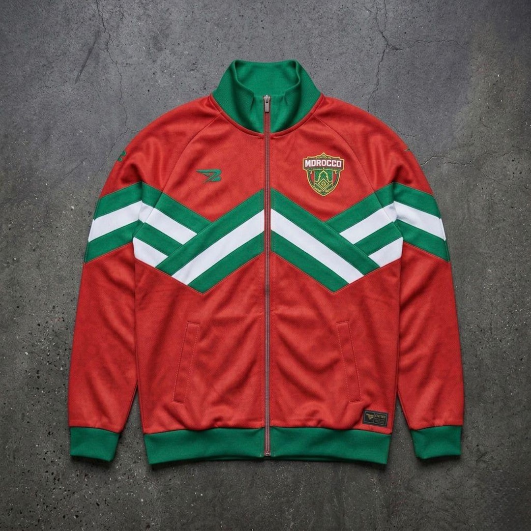 Morocco Jacket Soccer Jersey Shirt, 90' Futbol Jacket Morocco
