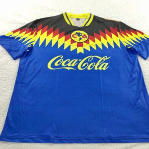 Aguilas America playera, Vintage America shirt, America football Shirt, America soccer Shirt, America shirt away blue