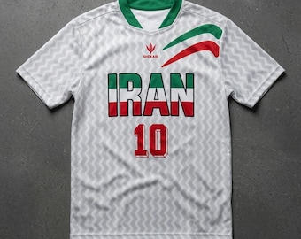 Iran jersey, Vintage Iran shirt, Iran football Shirt, Iran soccer Shirt, Iran 1996 home shirt