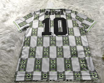 Nigeria shirt, Vintage Nigeria shirt, Nigeria playera, 1994 away jersey, Nigeria soccer jersey, Nigeria camiseta, Okocha football shirt