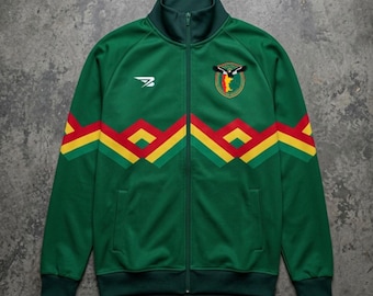 Koszulka piłkarska Boliwii, koszulka piłkarska 90', domowa kurtka piłkarska Boliwia, kurtka retro, zielona, oryginalny wzór, SUBLIMACJA