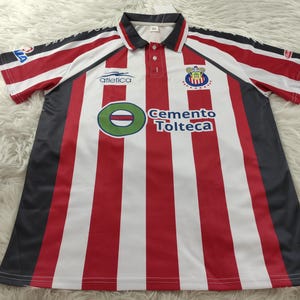 Chivas Guadalajara jersey, Vintage Guadalajara jersey, Guadalajara 2003 home football Shirt, chivas playera, chivas playera retro