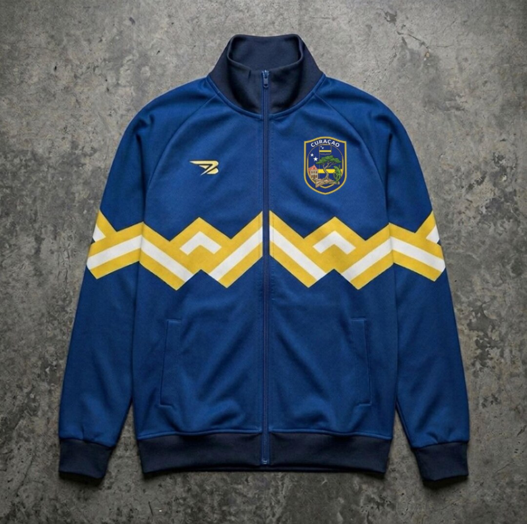 Curaçao Jacket Soccer Jersey Shirt, 90' Home Futbol Jacket Curaçao