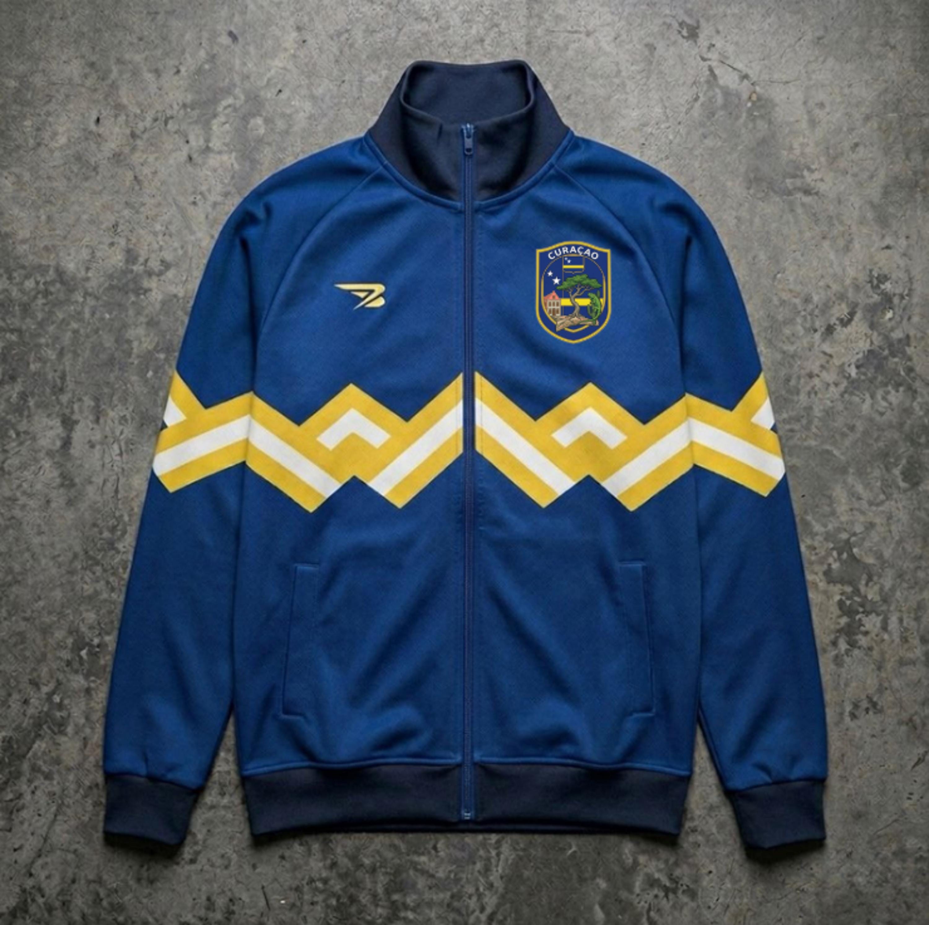 Curaçao Jacket Soccer Jersey Shirt, 90' Home Futbol Jacket Curaçao