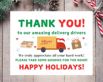 Delivery Driver Snack Sign, Delivery Driver Sign, Delivery Driver Thank You, Delivery Driver Snack Sign Printable, Delivery Driver Snack