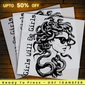 Vintage Girls Will Be Girls dtf,Witch dtfReady To Press Dtf Transfer, Heat Press,Ready to Press, Ready To Apply Designs,DTF Transfer