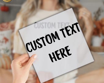 Custom Text on Transfer, Make Your Own DTF, Ready to Print, Family Picture Decal, Custom Text Heat Transfer, Birthday Custom Text DTF