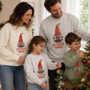 Gnome de Noël familial pour ma famille Transfert DTF