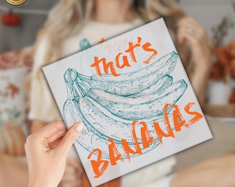 Retro Banana dtf ,Fruit  dtf,Ready To Press Dtf Transfer, Heat Press,Ready to Press, Ready To Apply Designs,DTF Transfer