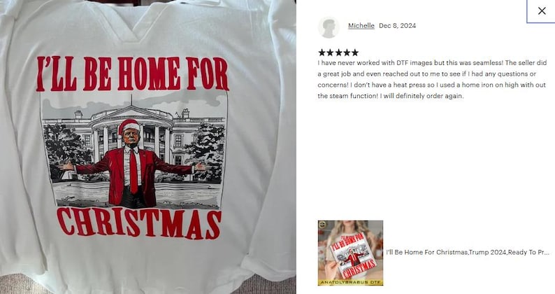 a t - shirt with a picture of a man in a red suit
