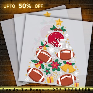 Sapin de Noël en forme de ballon de football pour mon frère - Cadeau DTF Transfer
