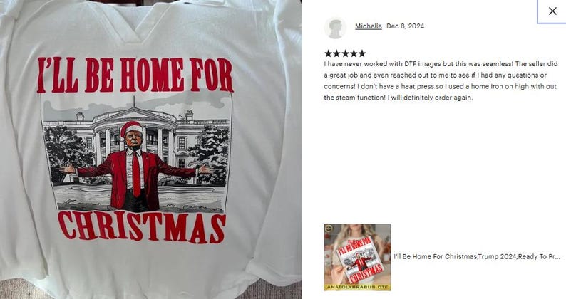 a t - shirt with a picture of a man in a red suit