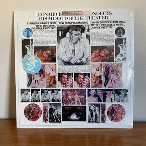 Bernstein Conducts His Music for the Theater Vinyl Record | 1973 | Unopened