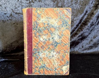 1847 Antiquarian Book: Gibbon's Roman Empire Vol. 3, Marbled Cover