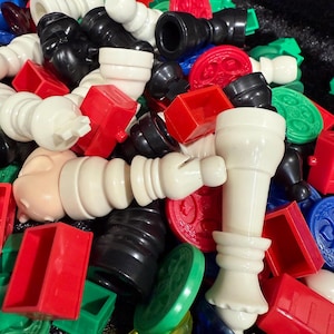 Plastic Game Pieces | Replacement Parts | Crafting Supplies