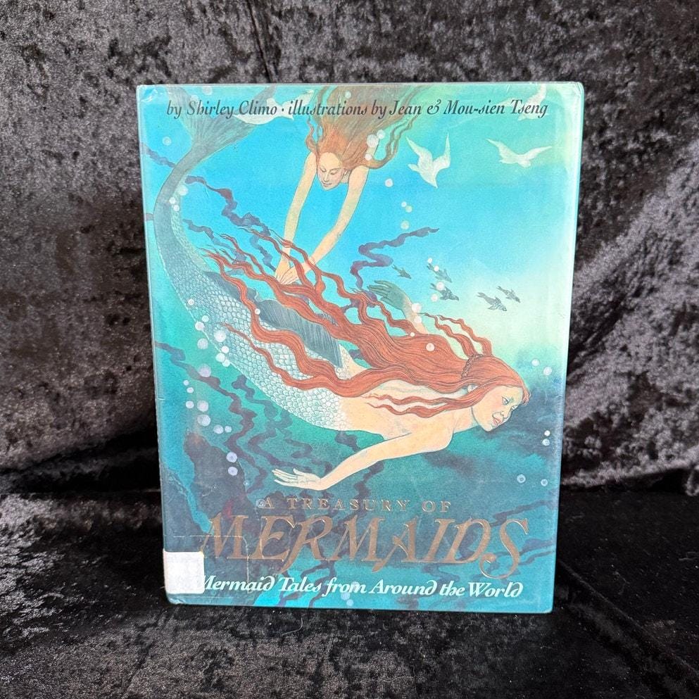 A Treasury of Mermaids: Mermaid Tales from Around the World by Shirley Climo | 1997 | Ex-Libris 1st Edition