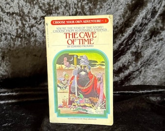 Wähle Dein Eigenes Abenteuer 1: Die Höhle der Zeit von Edward Packard | 1982 | Vintage Fantasie