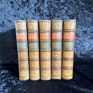 History of the Reformation by J.H. Merle D&#39;Aubigne | 1853 | Volumes 1-5 | Antiquarian Leather Bound Books