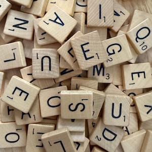 Vintage Scrabble Letter Tiles | Authentic Scrabble | Letter Crafting