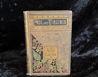 Paul and Virginia by Bernardin de Saint Pierre | 1858 | Antique Antiquarian Alta Illustrated Edition