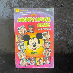 The New Mickey Mouse Club Fun Book | 1977 | Vintage Disney Fan Booklet