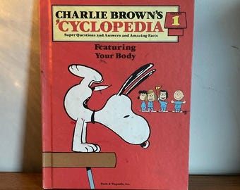 Vintage 1980 Hardcover Charlie Brown's Cyclopedia Set 10 Children