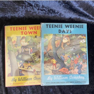 Días de adolescentes y ciudad de adolescentes de William Donahey / 1944 / Libros antiguos