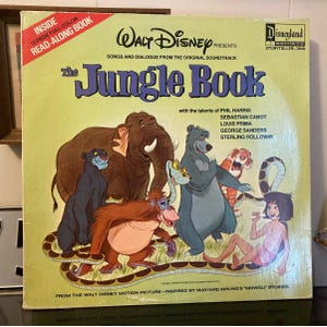 Walt Disney&#39;s The Jungle Book 3948 LP | 1967 | Storybook in Cover - Play Tested