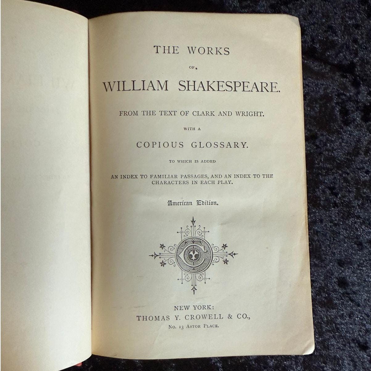 ウィリアム シェイクスピアの作品 | 1885 | 希少な古書 - Etsy 日本