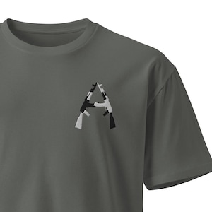 AK/AK (Black/White), Unisex premium t-shirt