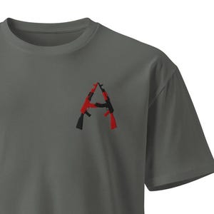 AK/AK (Red/Black), Unisex premium t-shirt