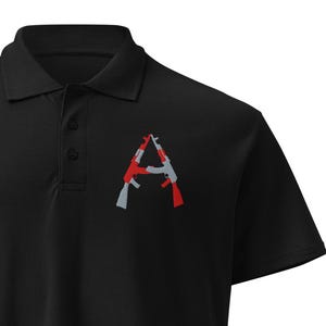 AK/AK (Red/Grey), Premium pique polo shirt